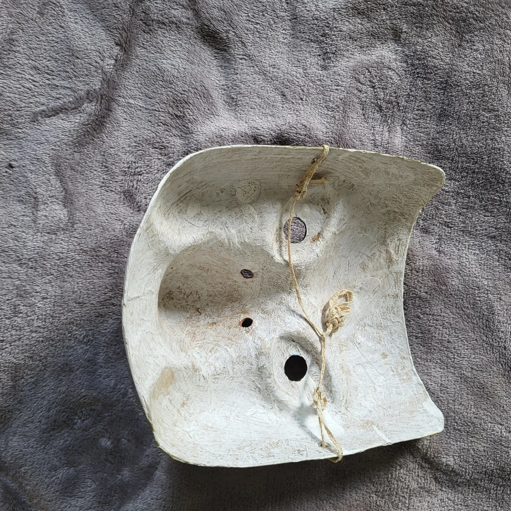 Handcrafted Green and Brown Wall Mask